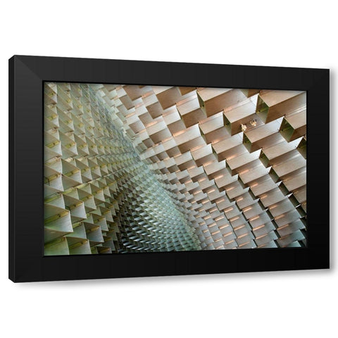 Serpentine Black Modern Wood Framed Art Print by Wride, Linda