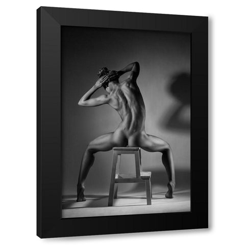 bodyscape Black Modern Wood Framed Art Print by Belovodchenko, Anton