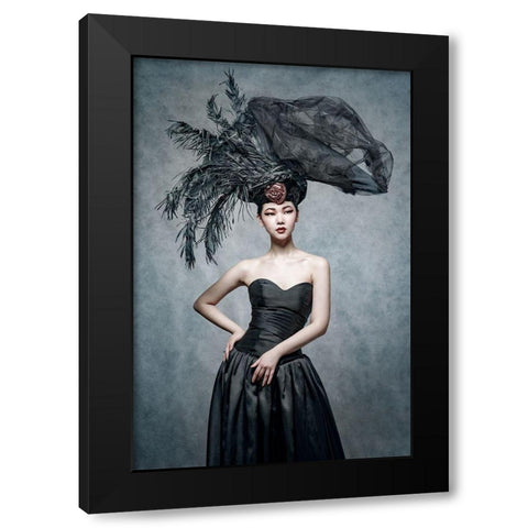 Untitled Black Modern Wood Framed Art Print with Double Matting by Smirnov, Sergei