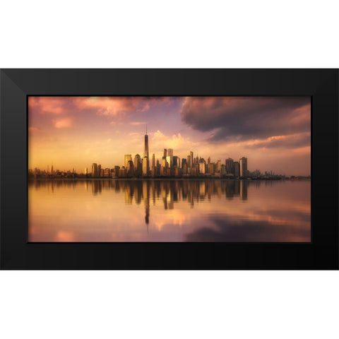 Untitled Black Modern Wood Framed Art Print by Martin Castan, David