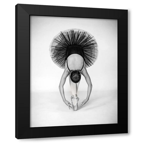 Ballet Technique Black Modern Wood Framed Art Print by Pentony Ma, Pauline