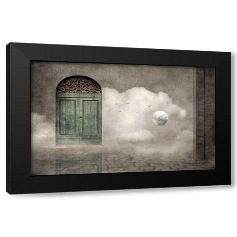 Secret Door Black Modern Wood Framed Art Print by Marcel, Christian