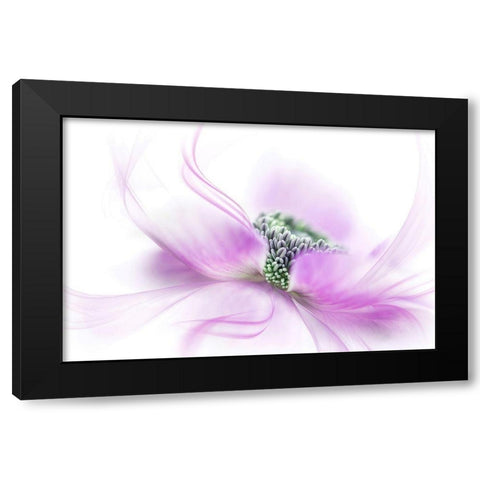 Flow Black Modern Wood Framed Art Print with Double Matting by Parker, Jacky