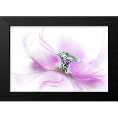 Flow Black Modern Wood Framed Art Print by Parker, Jacky