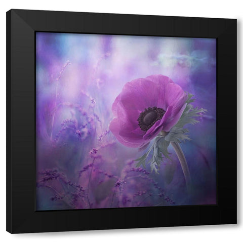 Ecstasy Black Modern Wood Framed Art Print by Simongulashvili, Natalia