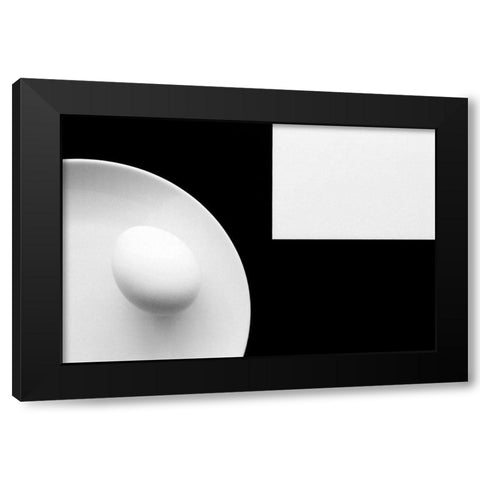 Still life with egg 4 Black Modern Wood Framed Art Print with Double Matting by Hrabinsky, Peter