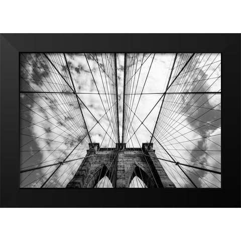 The bridge Black Modern Wood Framed Art Print by Nihashi, Susumu