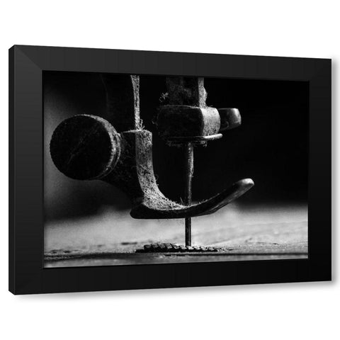 Element sewing machine Black Modern Wood Framed Art Print with Double Matting by Januar, Johanes
