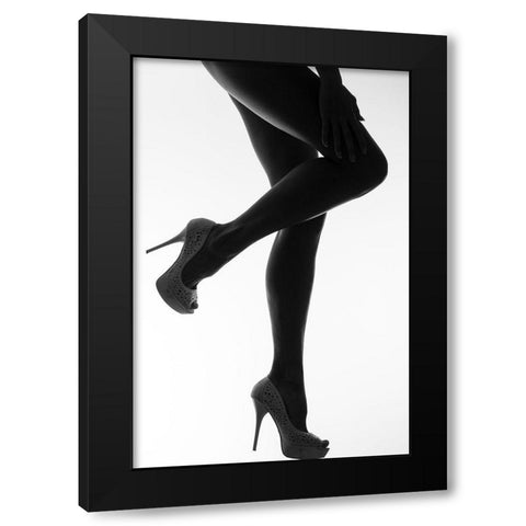 the sweet caress of twilight Black Modern Wood Framed Art Print with Double Matting by Lagandre, Thierry