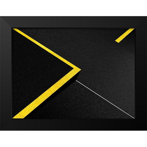 Guides Black Modern Wood Framed Art Print by Huybrighs, Marc