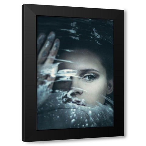 Viola Black Modern Wood Framed Art Print with Double Matting by Russocka, Magdalena