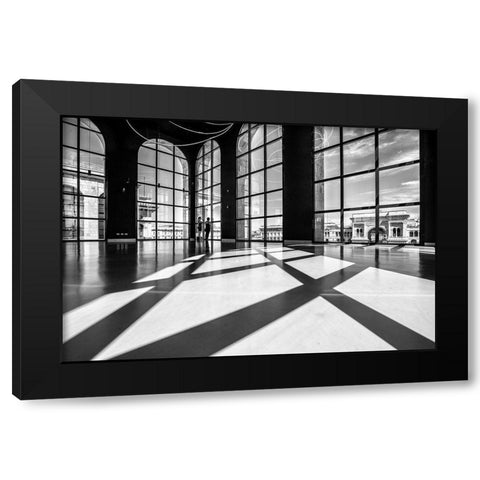 Lights and shadows Black Modern Wood Framed Art Print by Tagliarino, Marco