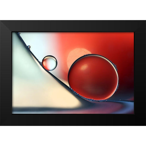 Down and around Black Modern Wood Framed Art Print by Westum, Heidi