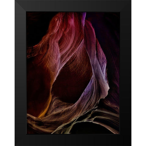 Solo Journey in Earths Womb 1 Black Modern Wood Framed Art Print by Depaepe, Yvette