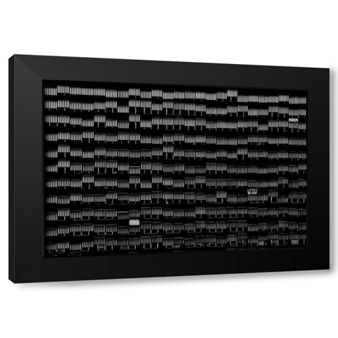 A way of life Black Modern Wood Framed Art Print by Stoop, Susanne