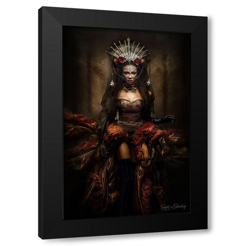Lady of the night Black Modern Wood Framed Art Print by Siegart