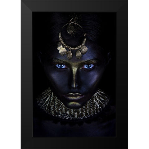 Gold of Maya Black Modern Wood Framed Art Print by Kovalev, Ivan