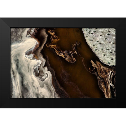 The Pattern Black Modern Wood Framed Art Print by Chang, Phillip