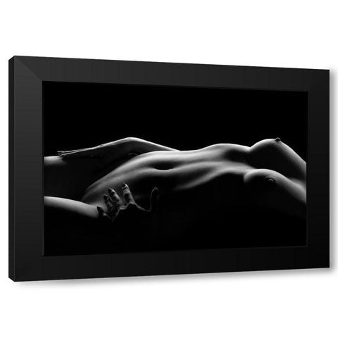 Caressed by light I Black Modern Wood Framed Art Print by Achtergarde, Burkhard