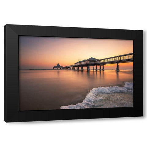 Ice Age Black Modern Wood Framed Art Print by Oelschlegel, Robin