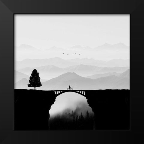 Dream vacation Black Modern Wood Framed Art Print by Malijani, Hadi