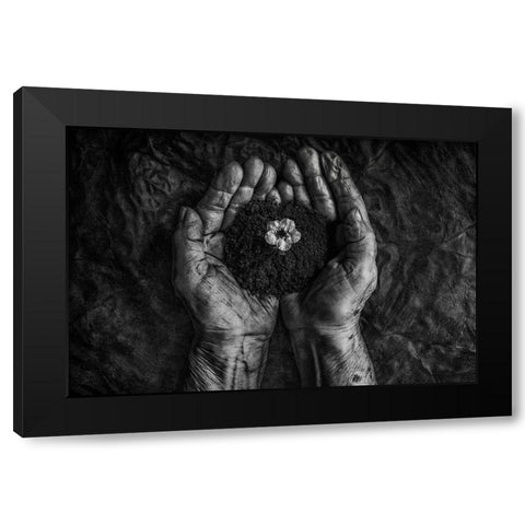 A new life Black Modern Wood Framed Art Print by Clough, Stephen