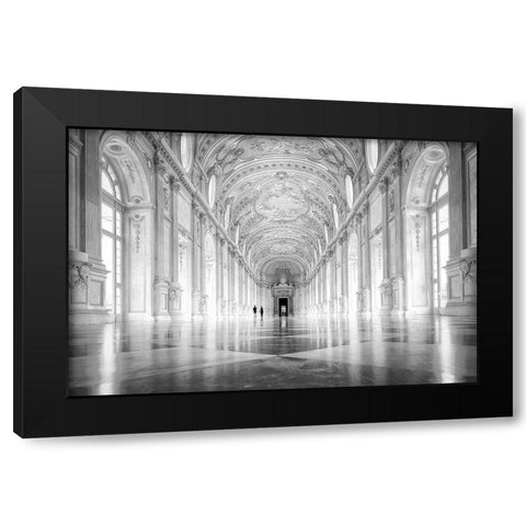 Lost in the light Black Modern Wood Framed Art Print with Double Matting by Ianeva, Aida