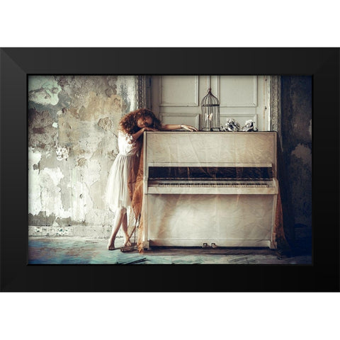 It is both a blessing And a curse To feel everything So very deeply Black Modern Wood Framed Art Print by Bolgov (Axe), Ruslan