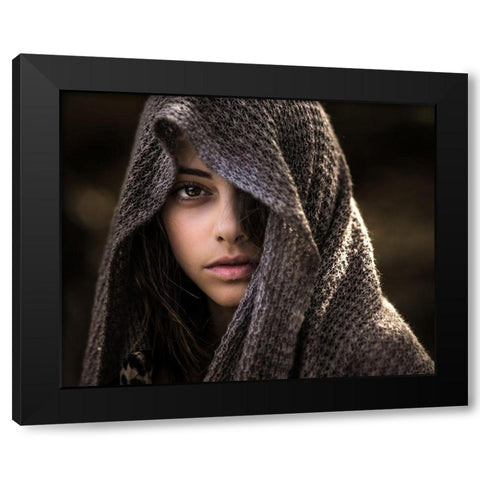 Dorin Black Modern Wood Framed Art Print by Solinski, Tomasz