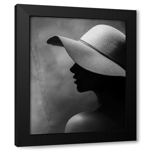 contrast Black Modern Wood Framed Art Print by Mohammadkhaksarmadani