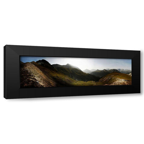 Nationalpark Schweiz Black Modern Wood Framed Art Print with Double Matting by Schumacher, Nicolas