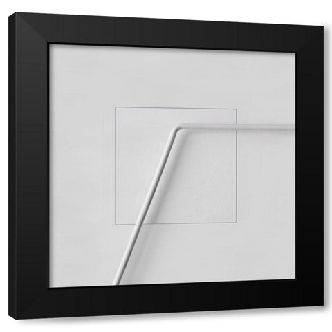 stabile Black Modern Wood Framed Art Print with Double Matting by Claes, Gilbert