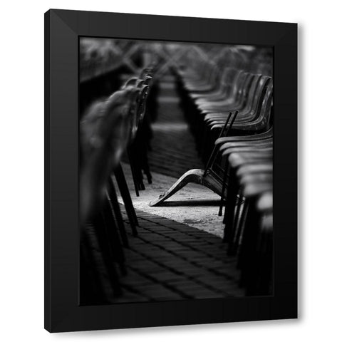 to be different Black Modern Wood Framed Art Print by Pellegrini, Fulvio