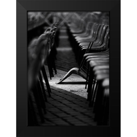 to be different Black Modern Wood Framed Art Print by Pellegrini, Fulvio