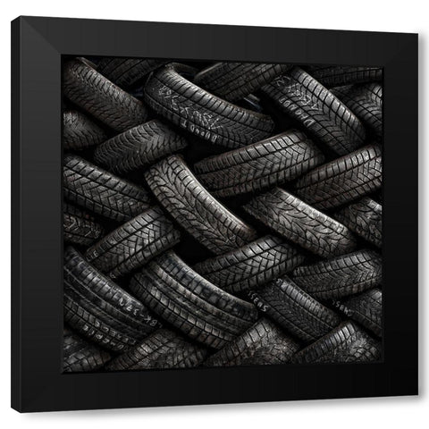 feeling tired Black Modern Wood Framed Art Print by Flour, Piet