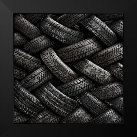 feeling tired Black Modern Wood Framed Art Print by Flour, Piet