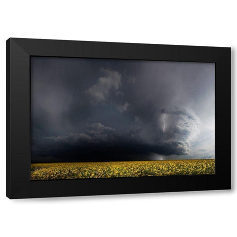 Gewitterfront Black Modern Wood Framed Art Print with Double Matting by Schumacher, Nicolas