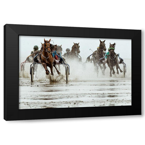 Duuuhnnn Black Modern Wood Framed Art Print with Double Matting by Hulsbusch, Markus