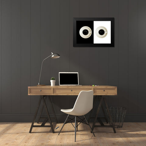 contrast Black Modern Wood Framed Art Print by Eisele, Stefan