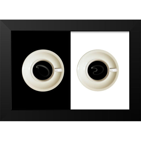 contrast Black Modern Wood Framed Art Print by Eisele, Stefan