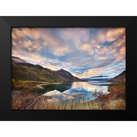 Morning Delight at Lake Hawea Black Modern Wood Framed Art Print by Zhang, Yan
