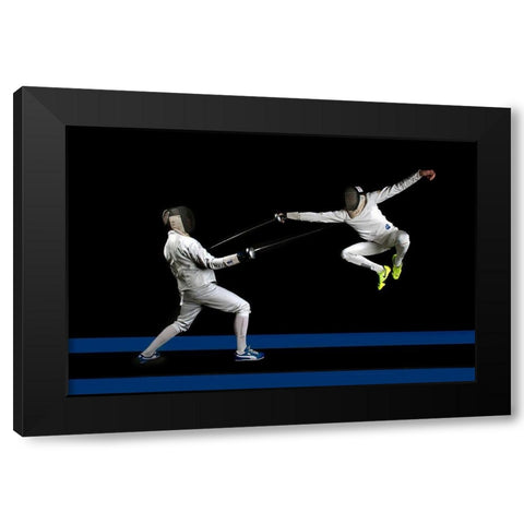 Untitled Black Modern Wood Framed Art Print with Double Matting by Ghesquiere, Hilde