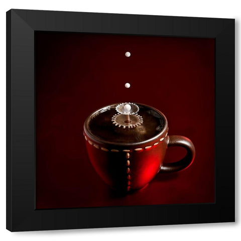 Boom boom Black Modern Wood Framed Art Print by Kiciak, Christophe
