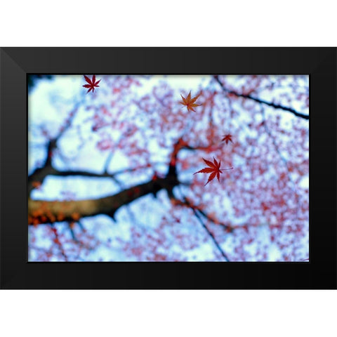 heirinji Black Modern Wood Framed Art Print by Tomihisa, Kouji
