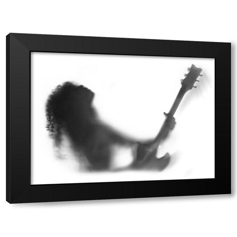 Solo Black Modern Wood Framed Art Print with Double Matting by Kisworo, Sebastian