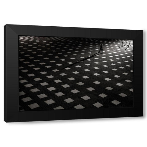 It is scattered Black Modern Wood Framed Art Print with Double Matting by Tomihisa, Kouji