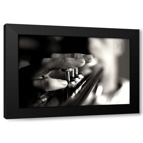 Player Black Modern Wood Framed Art Print by Kling, Mark