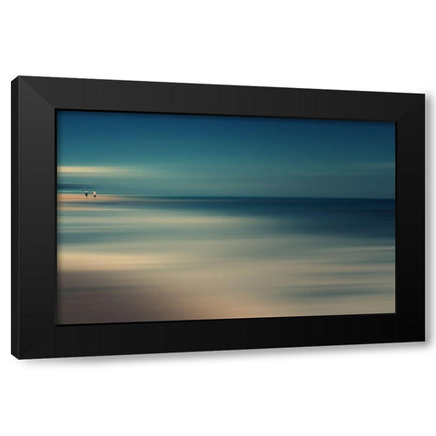 not the end of the world Black Modern Wood Framed Art Print with Double Matting by Shin, Cie