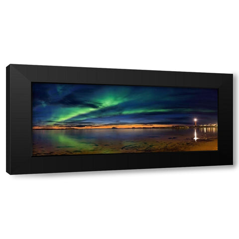 Sunset at Andenes Black Modern Wood Framed Art Print by Samuelsen, Roy