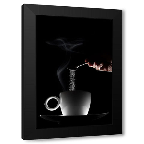 Sugar Black Modern Wood Framed Art Print with Double Matting by Muller, Pascal